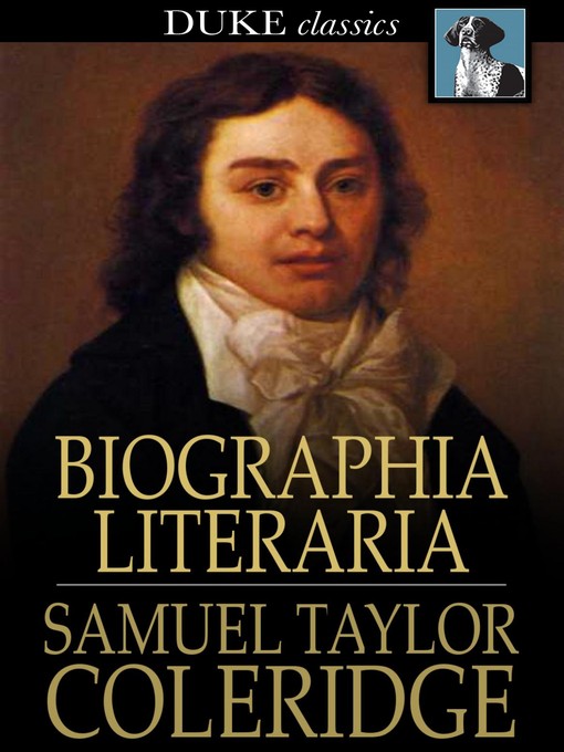 Cover of Biographia Literaria
